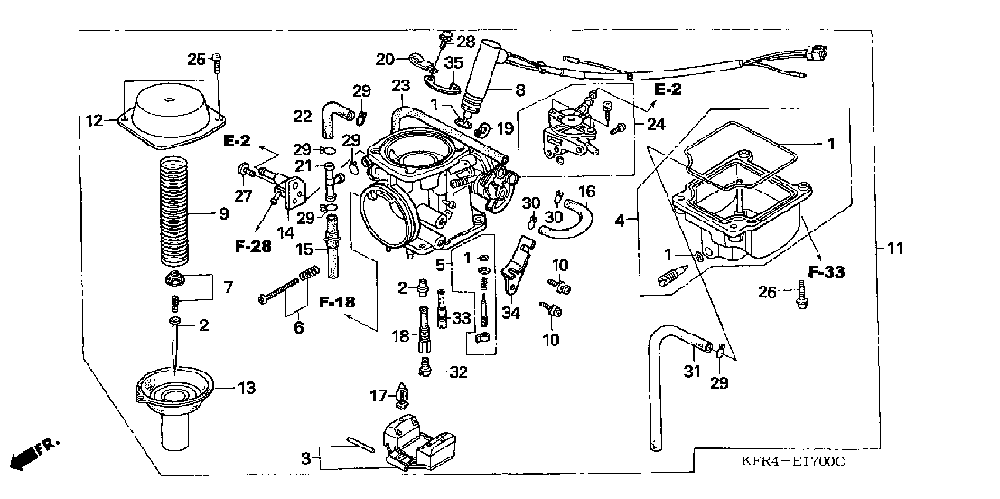 Jet Kits How to :: Carburetor Diagrams :: CN250 1998-2007 - CarbJetKits